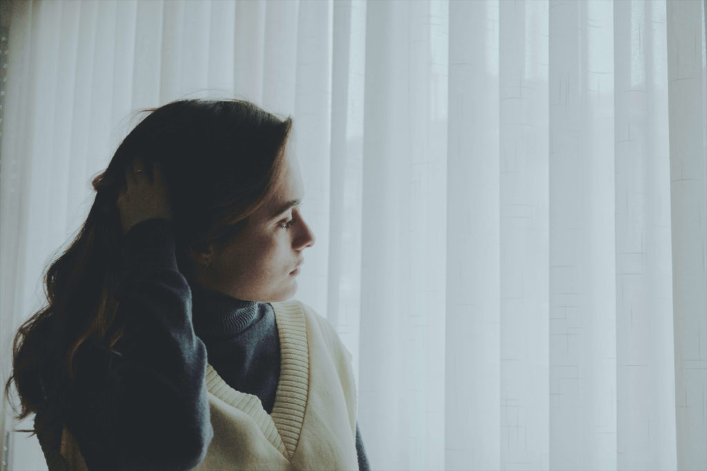 woman feeling anxious